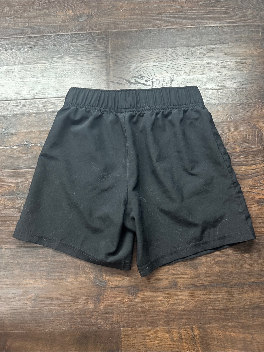 adidas Black Kids Athletic Shorts with White Logo c8 - Picture 5 of 5
